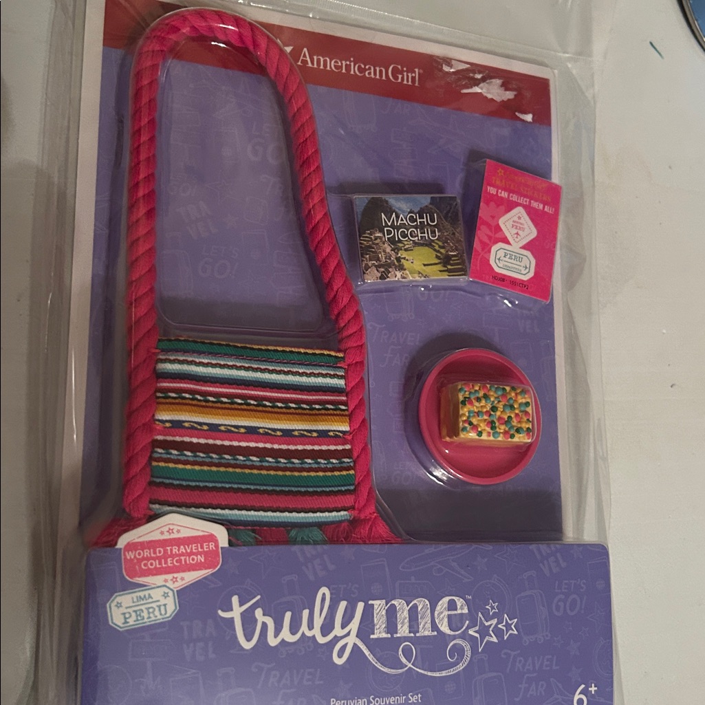 New Sealed American Girl Colorful Peruvian Souvenir Accessory Set